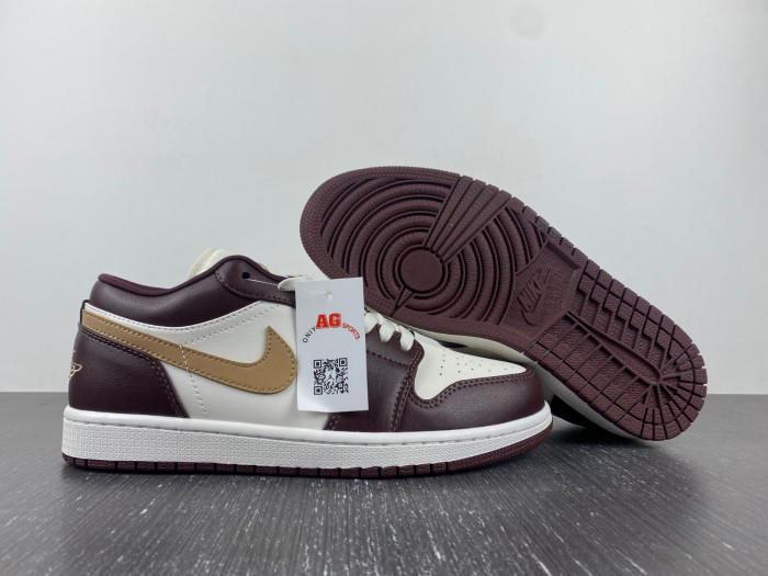 air jordan 1 low sail brown dc0774-200