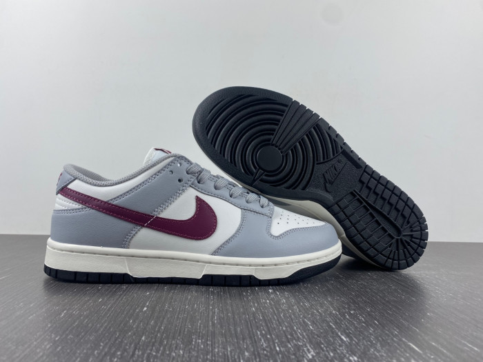 nike dunk low "grey/white/red" dd1503-122