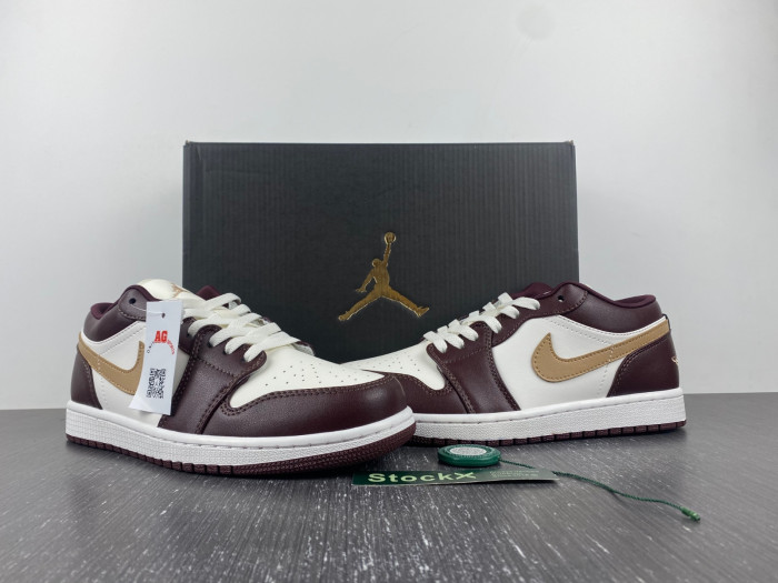 air jordan 1 low sail brown dc0774-200