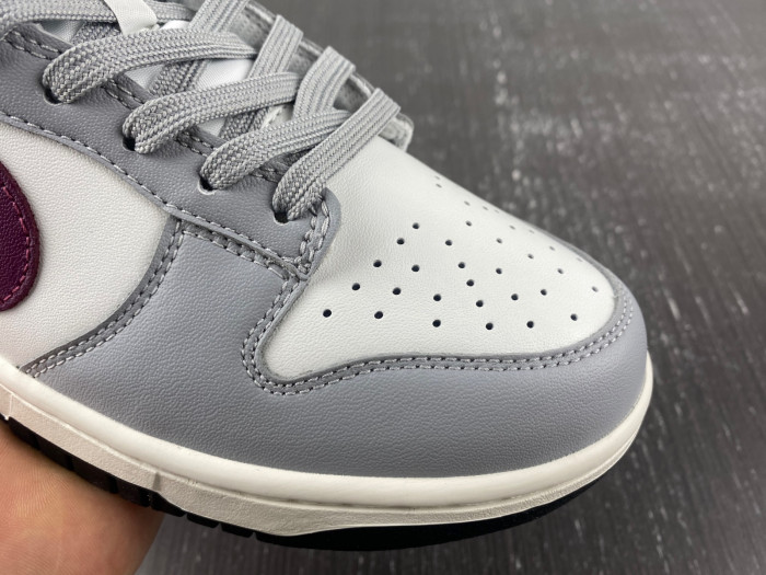 nike dunk low "grey/white/red" dd1503-122