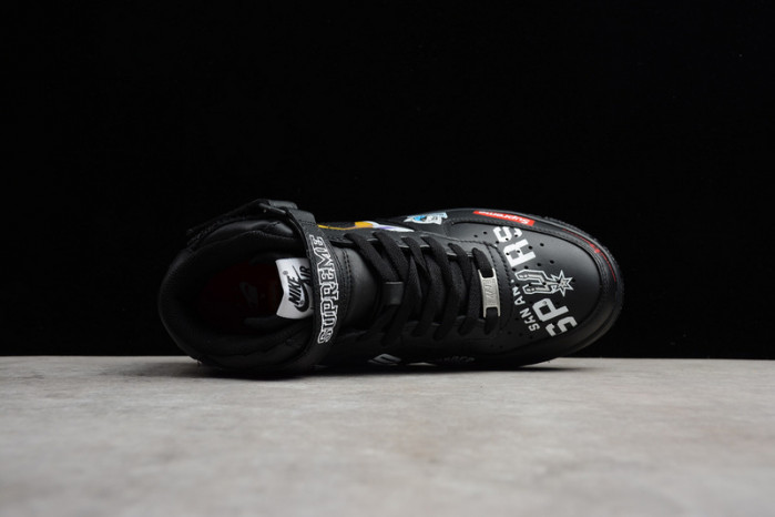 air force 1 mid nba black aq8017-001