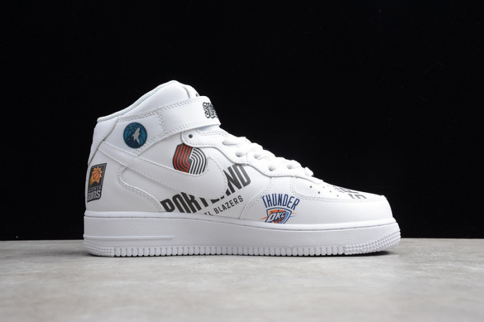x nba x air force 1 mid 07 white aq8017-100