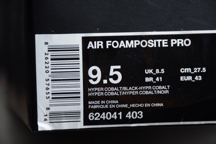air foamposite pro hyper cobalt  624041-403