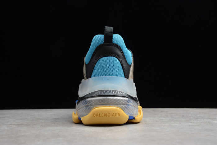 blcg triple s trainers clear sole blue adn red 541624 w09o1 2120