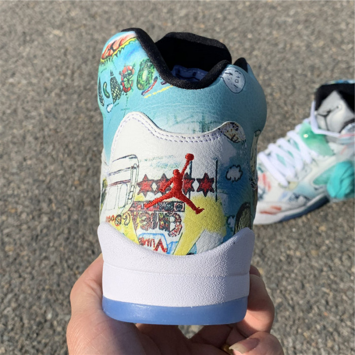 air jordan 5 retro wings (gs)  av3663-900