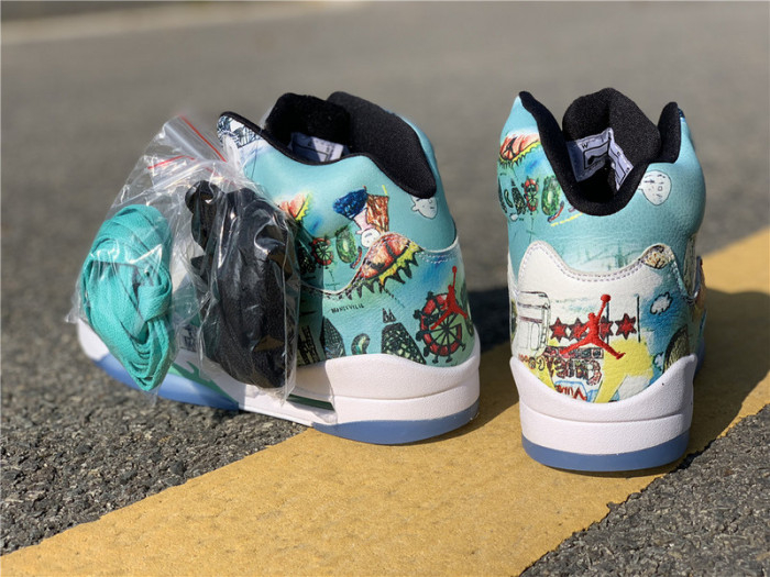 air jordan 5 retro wings (gs)  av3663-900