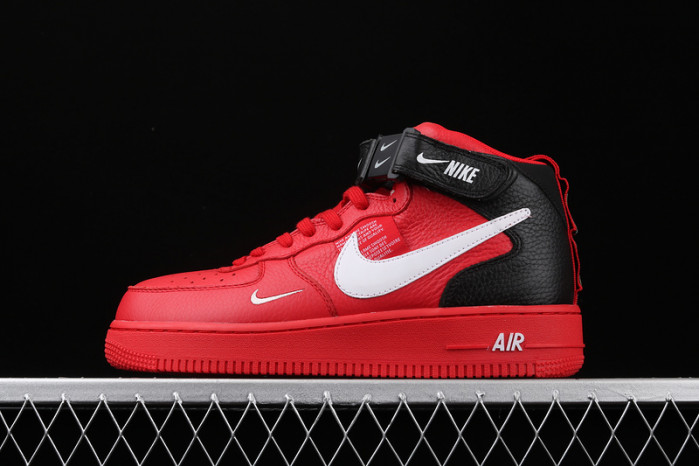 air force 1 mid utility university red  804609-605