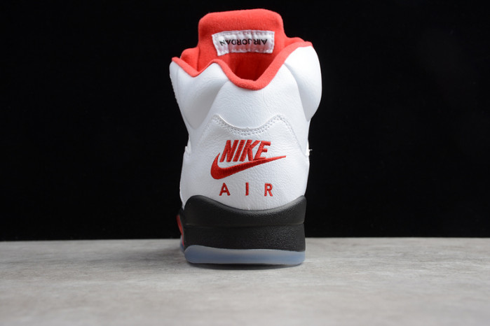 air jordan 5 retro fire red silver tongue (2020)  da1911-102