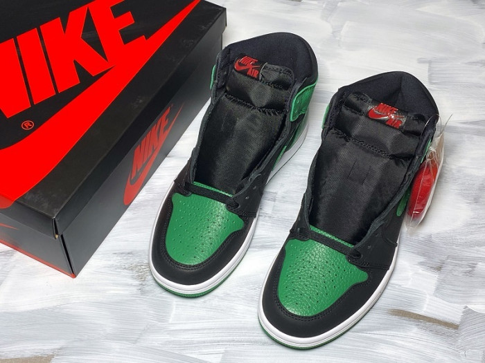 jordan 1 retro high pine green black  555088-030