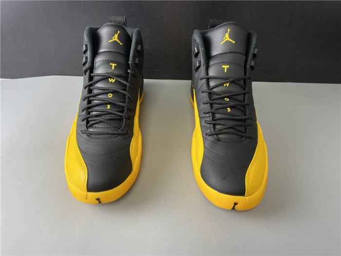 air jordan 12 retro black university gold 130690-070