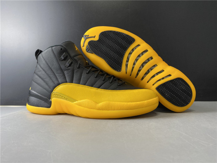 air jordan 12 retro black university gold 130690-070