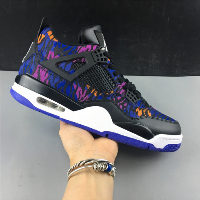 air jordan 4 gs tiger camo rush violet bq9043-005