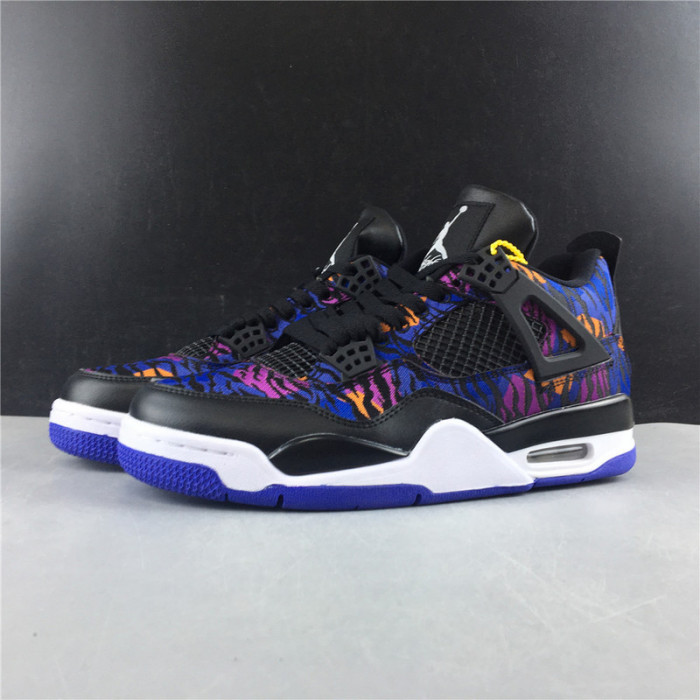 air jordan 4 gs tiger camo rush violet bq9043-005