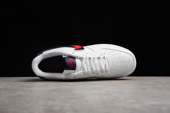nike air force 1 low l0vt8 3d chenille white red blue 823511-106