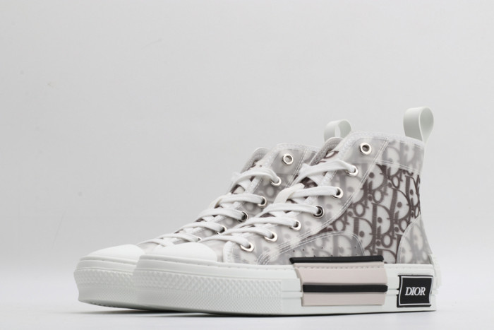 d10r b23 high top logo oblique sneakers