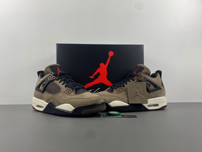 travis scott x air jordan 4 “dark mocha” aj4-882335