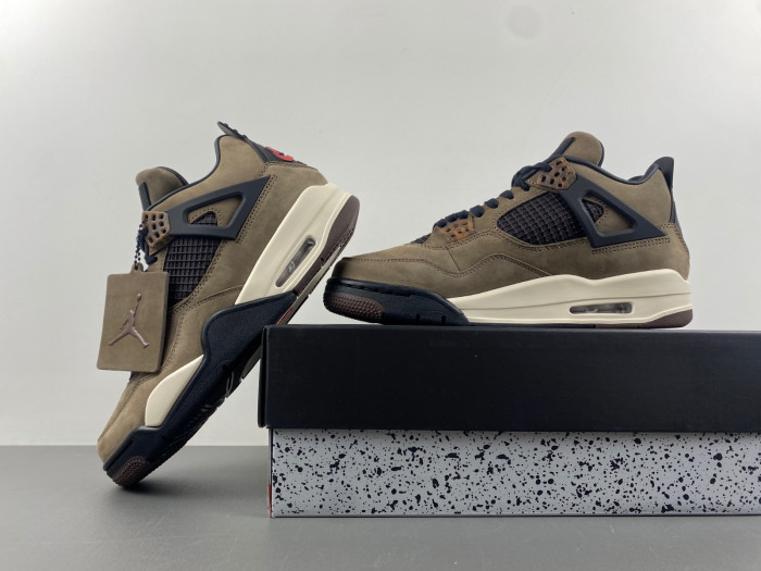 travis scott x air jordan 4 “dark mocha” aj4-882335