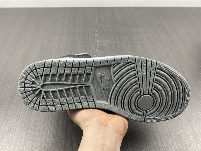 air jordan 1 mid black grey bq6472-007