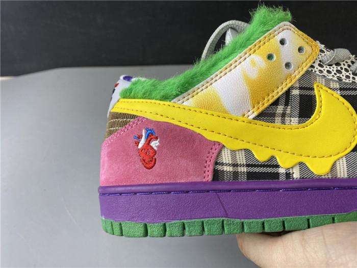 nike duck low pro purple yellow 318403-137