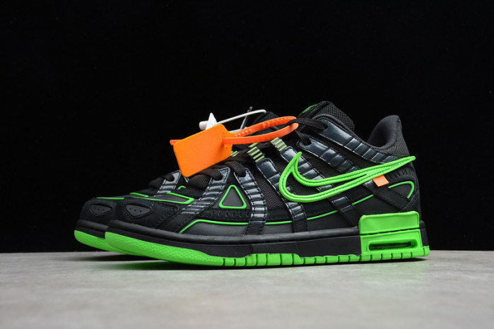 ofw nike air rubber dunk “”green strike“ cu6015-001