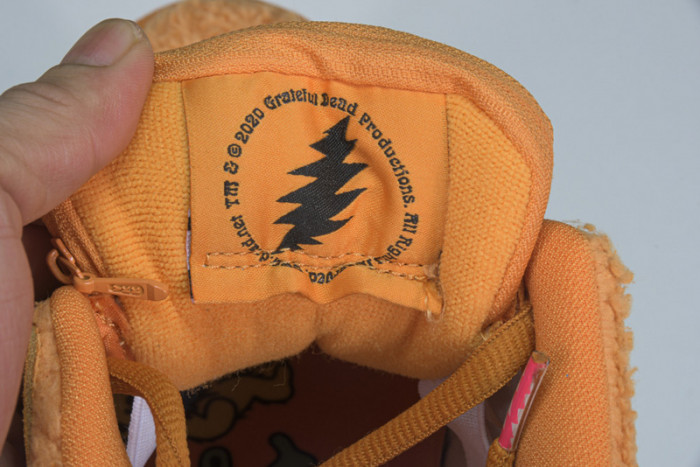 grateful dead nike sb dunk low orange bear cj5378-800