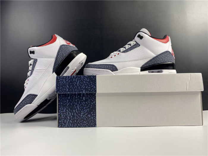 air jordan 3 retro se fire red denim (2020) cz6431-100