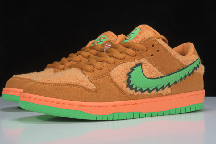 grateful dead nike sb dunk low orange bear cj5378-800