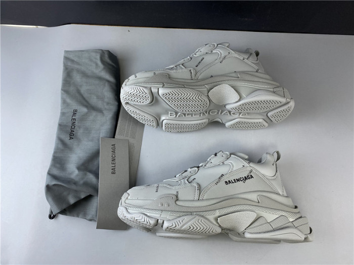 blcg sneaker triple.s.gomma grey black 536737 w2fa1 1210