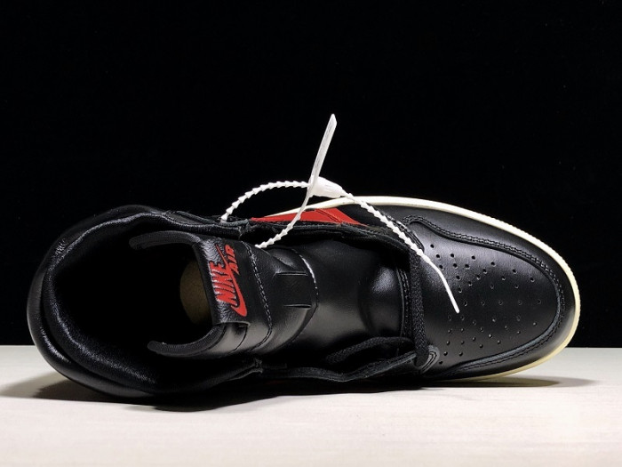 air jordan 1 defiant black red  bq6682-006