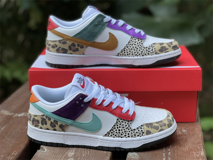 nike dunk low safari mix  - dn3866-100