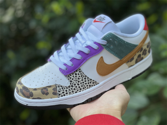 nike dunk low safari mix  - dn3866-100