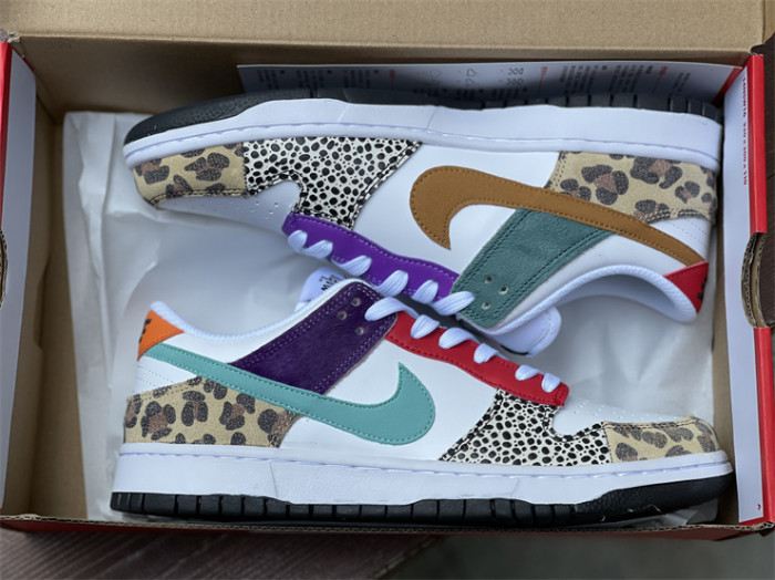 nike dunk low safari mix  - dn3866-100