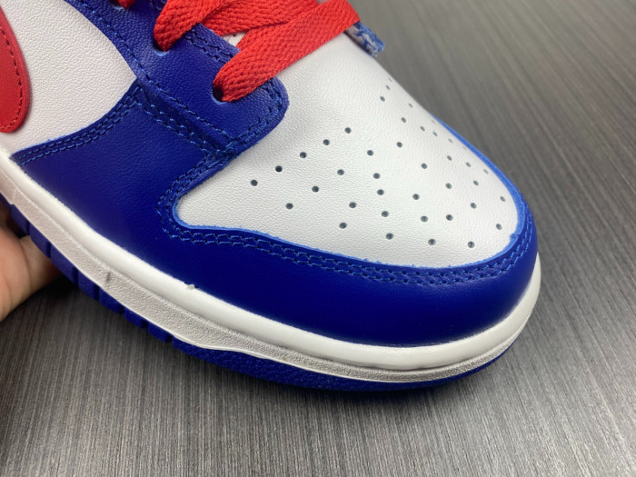 nike dunk low bright crimson game royal - cw1590-104