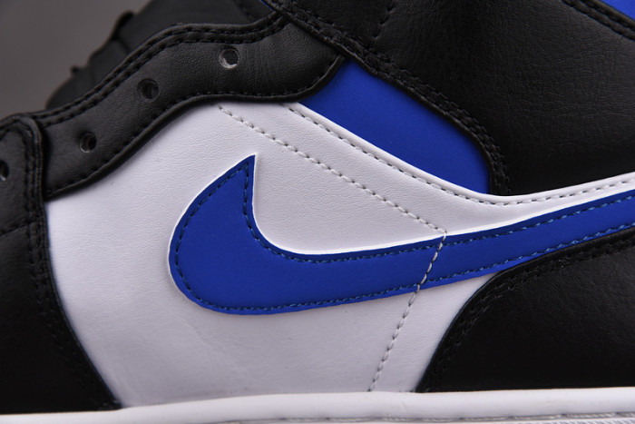 jordan 1 mid white black royal - 554724-140