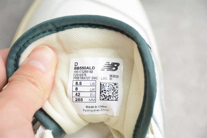 new balance 550 aime leon dore white green bb550ald