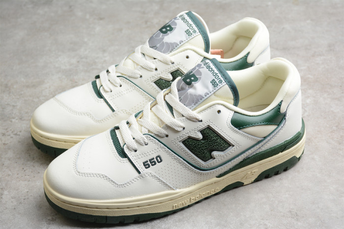new balance 550 aime leon dore white green bb550ald