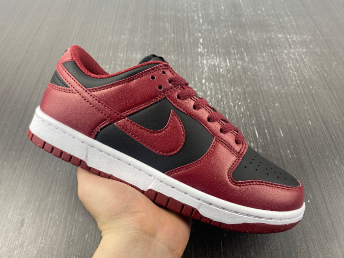 nike dunk low next nature dark red black dn1431-002