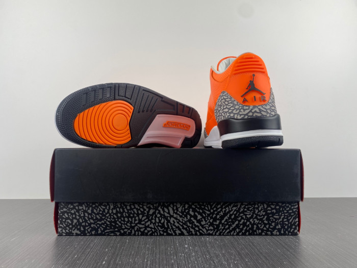 nike air jordan 3 retro orange white cement grey ct8532-801