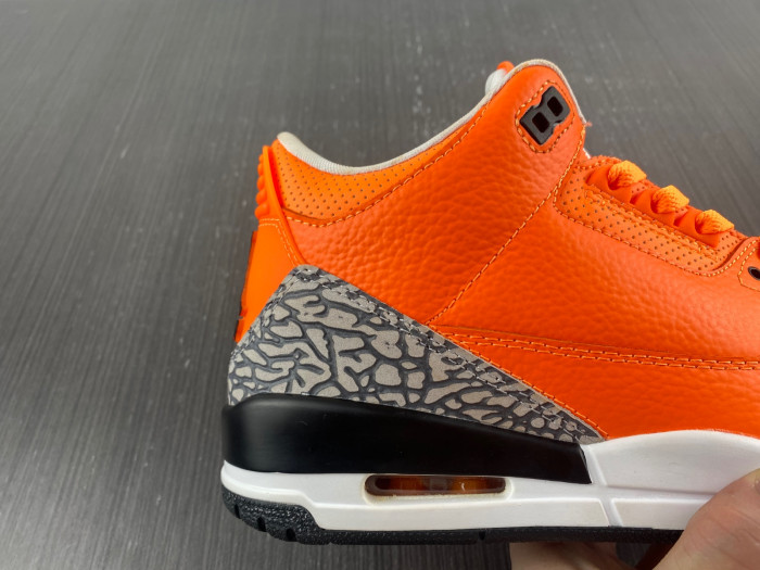 nike air jordan 3 retro orange white cement grey ct8532-801