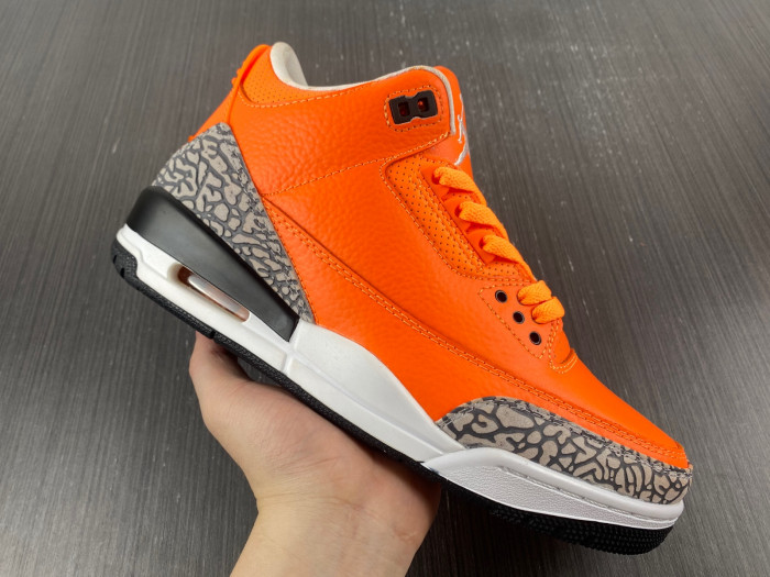 nike air jordan 3 retro orange white cement grey ct8532-801