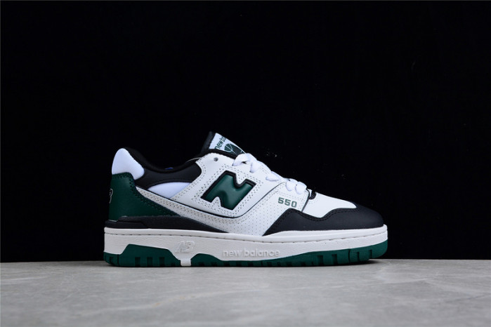 new balance 550 white green black - bb550le1