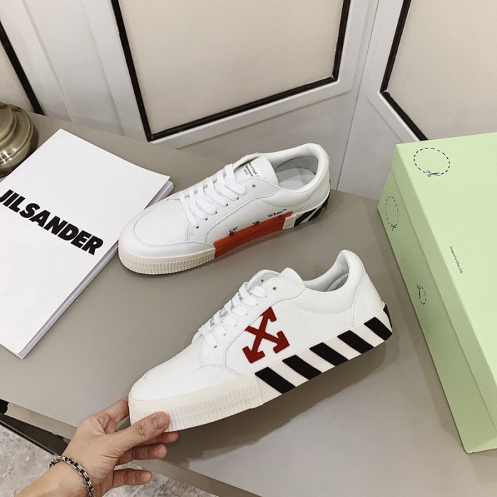 ofw calfskin vulcanized low sneakers
