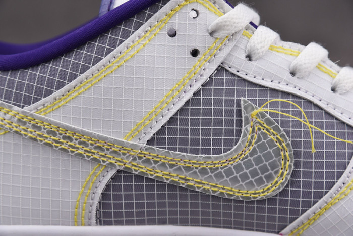 union nike dunk low purple gold dj9649-500