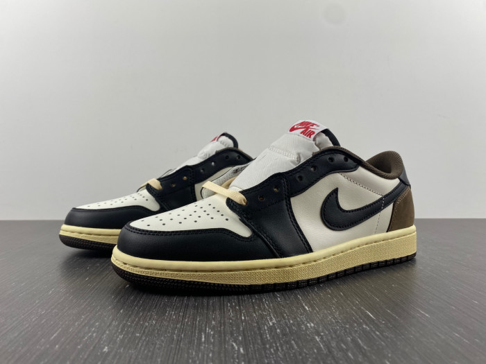 travis scott x air jordan 1 low dark mocha black cq4277-105