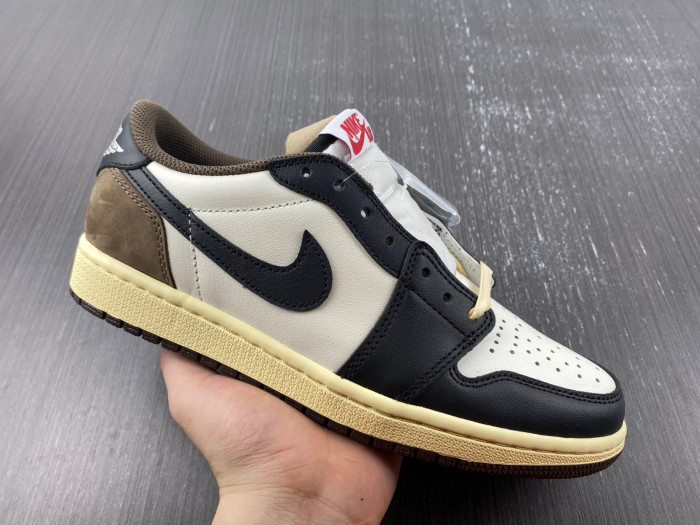 travis scott x air jordan 1 low dark mocha black cq4277-105
