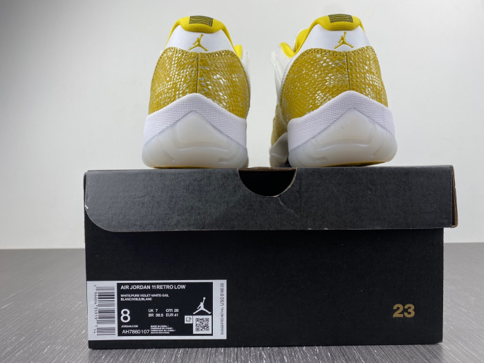 air jordan 11 low “yellow snakeskin”  ah7860-107