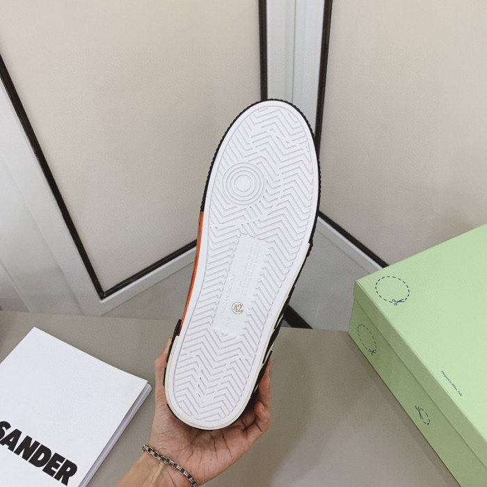ofw calfskin vulcanized low sneakers