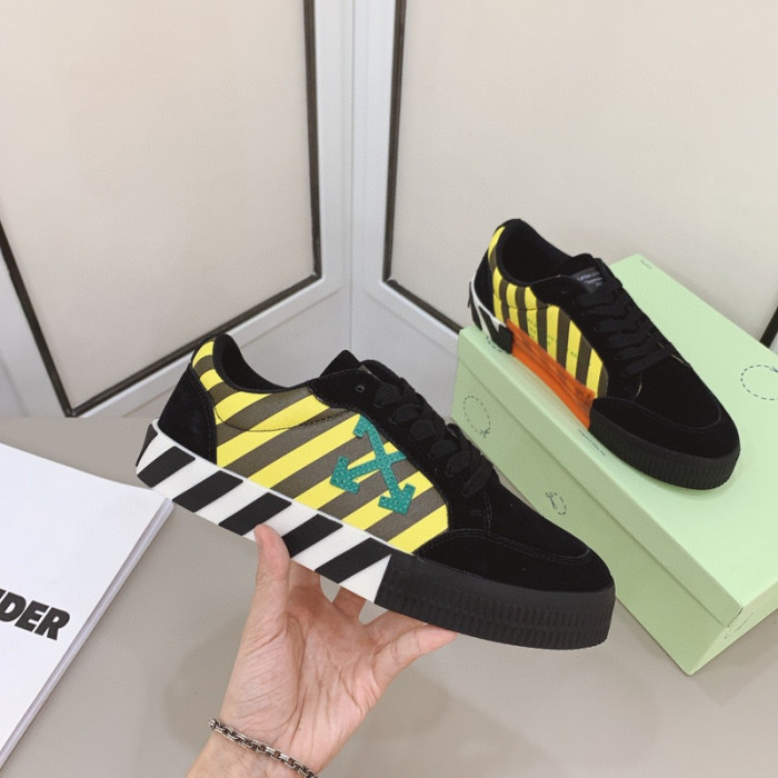ofw calfskin vulcanized low sneakers