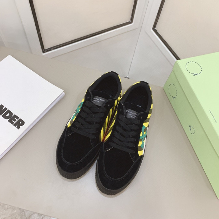 ofw calfskin vulcanized low sneakers