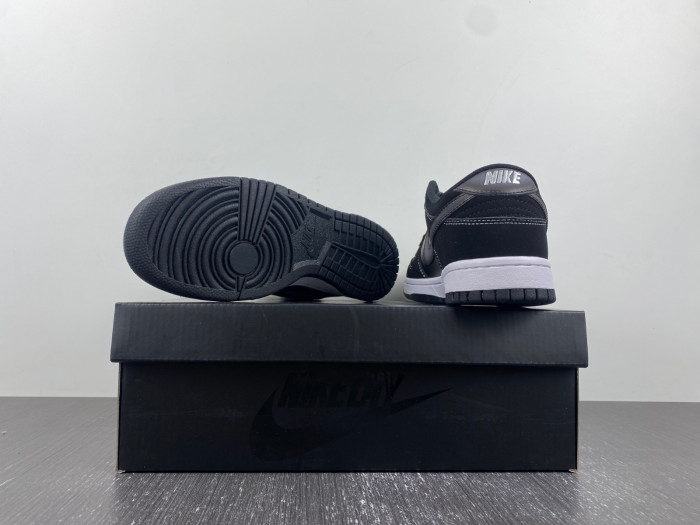 nike dunk low airbrush black- fd6923-001